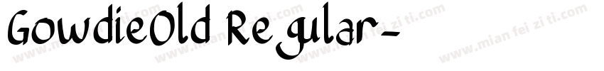 GowdieOld Regular字体转换